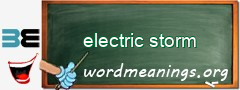 WordMeaning blackboard for electric storm